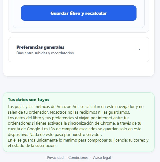 Resumen del libro seleccionado en BookBid Assistant